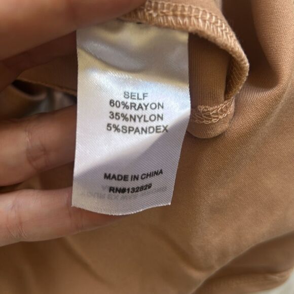 LPA Bodysuit Scoop neck Sleeveless Tan Size Small REVOLVE - Picture 8 of 9